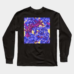 Popart psy flower Long Sleeve T-Shirt